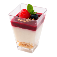 Miniatura Vaso Cubic Transparente Reutilizable PS 5x6,9 cm. (50 x 12 u.)